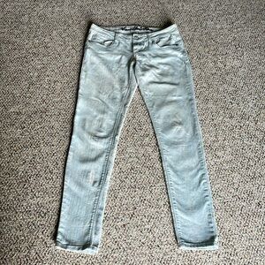 Vanilla Star Ladies/Teens Light Denim Patterned Jeans. Size 5/6